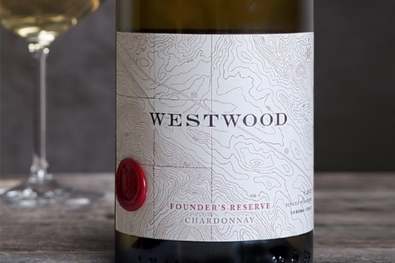 2021 Westwood Chardonnay, Founder's Reserve, Sangiacomo Roberts Road Vineyard, Sonoma Coast